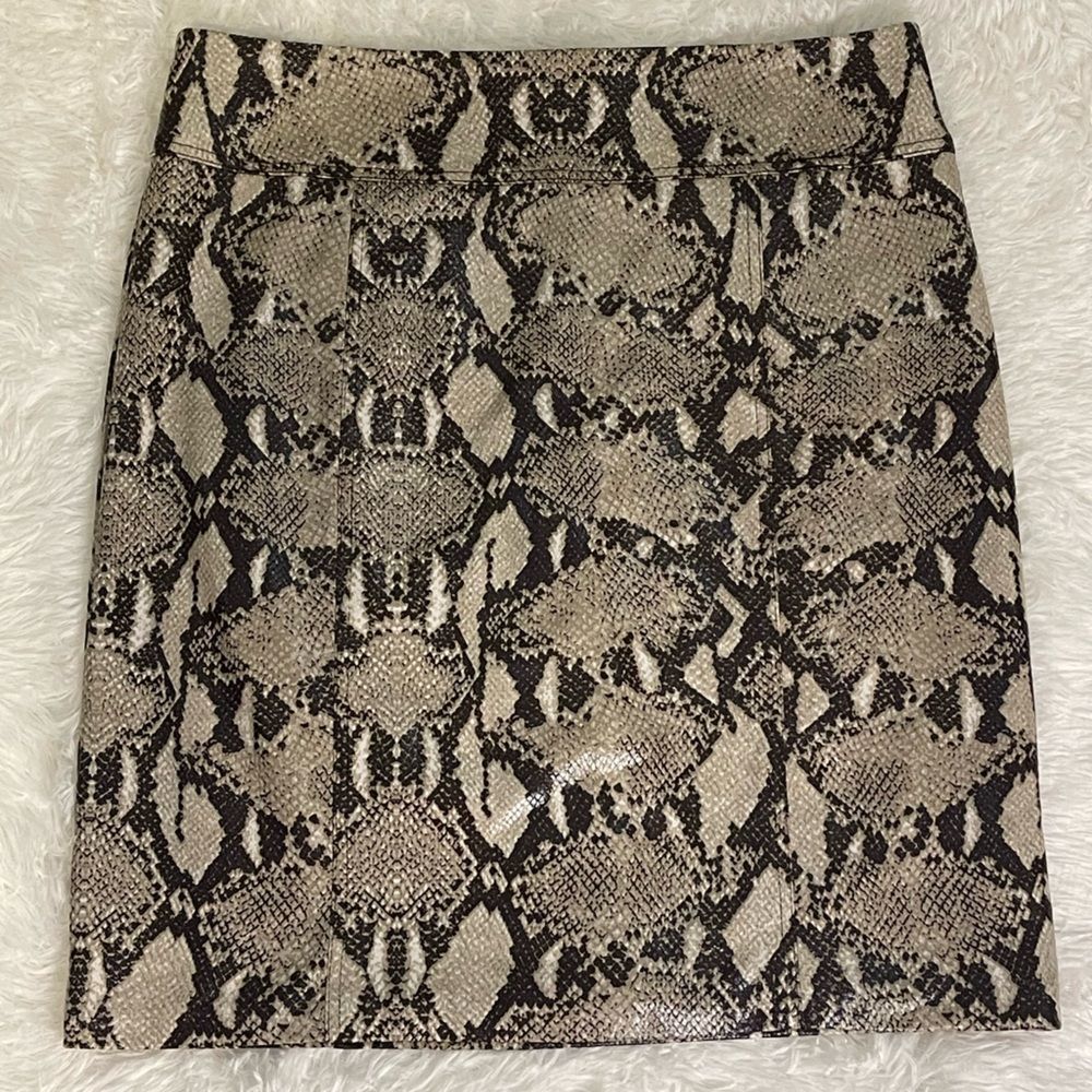Chico’s Snakeskin Print Skirt